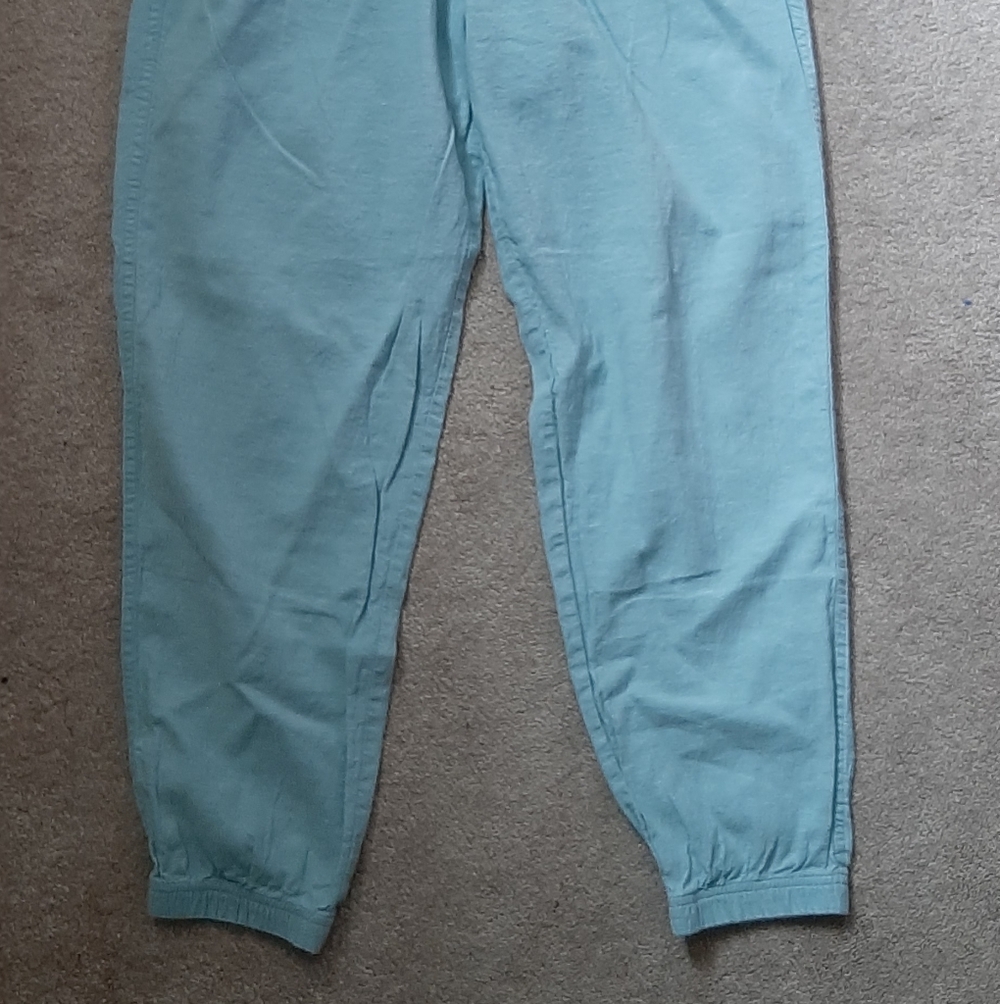 PATAGONIA GREEN-BLUE WOMEN'S ISLAND HEMP BEACH PANTS (M) - Picture 2 of 10